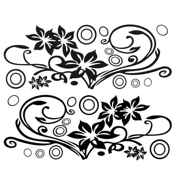 2 PCS/Set D-75 Flower Vine Pattern Car Modified Decorative Sticker-Reluova