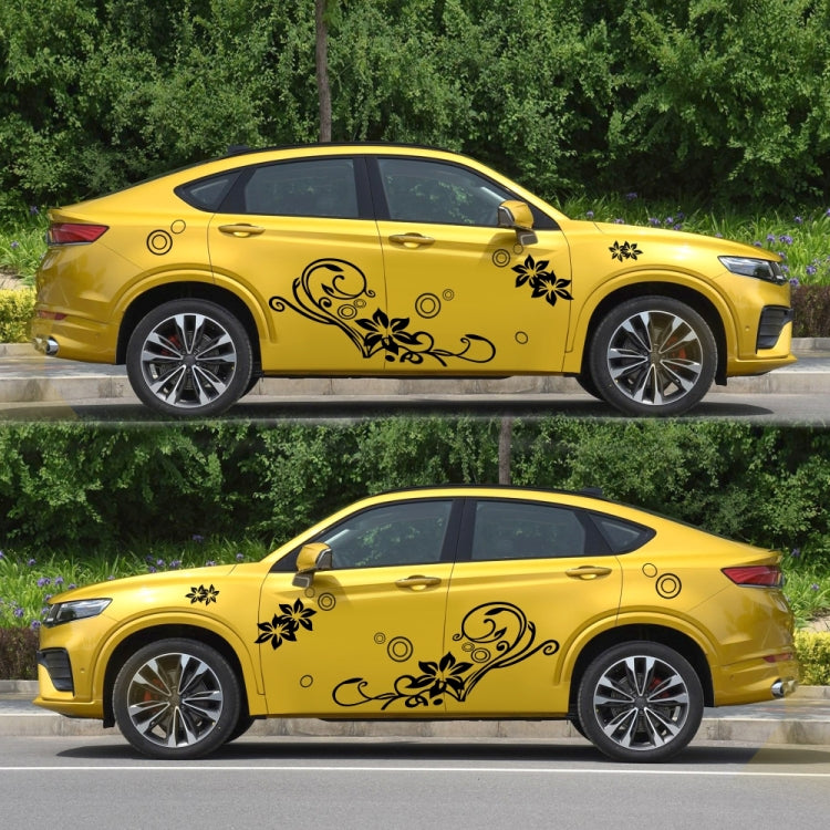 2 PCS/Set D-75 Flower Vine Pattern Car Modified Decorative Sticker-Reluova