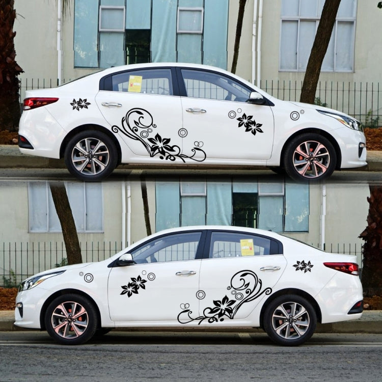 2 PCS/Set D-75 Flower Vine Pattern Car Modified Decorative Sticker-Reluova