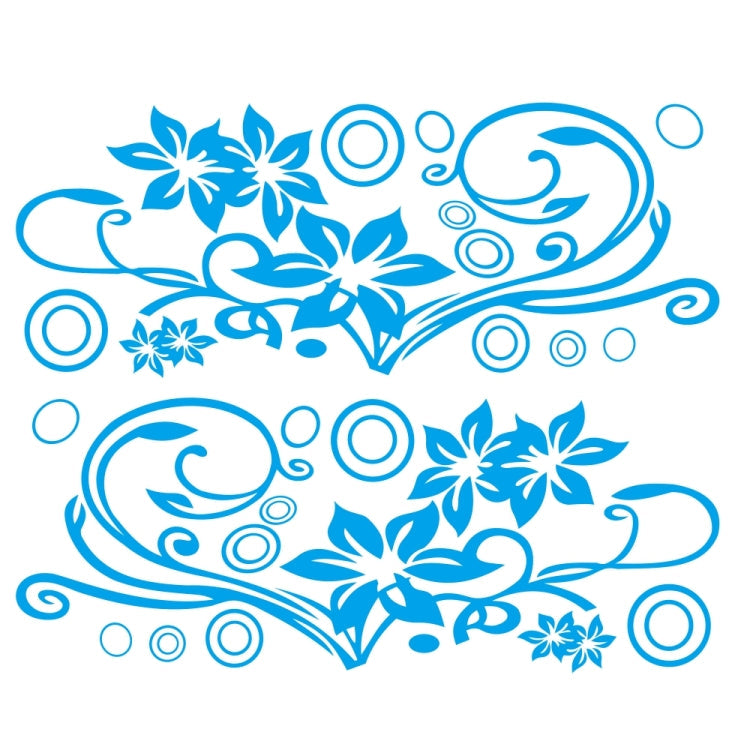 2 PCS/Set D-75 Flower Vine Pattern Car Modified Decorative Sticker-Reluova