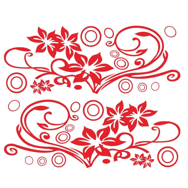 2 PCS/Set D-75 Flower Vine Pattern Car Modified Decorative Sticker-Reluova