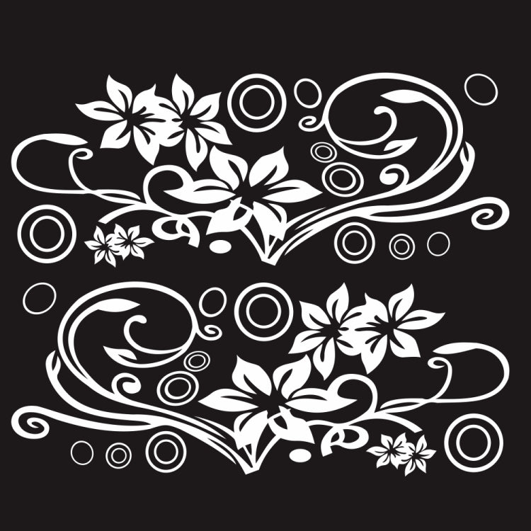 2 PCS/Set D-75 Flower Vine Pattern Car Modified Decorative Sticker-Reluova