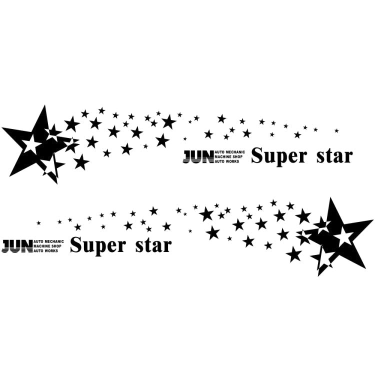 2 PCS/Set D-207 Star Pattern Car Modified Decorative Sticker-Reluova