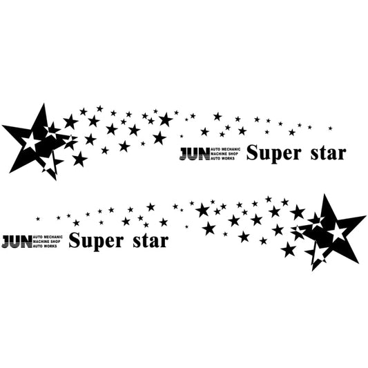 2 PCS/Set D-207 Star Pattern Car Modified Decorative Sticker-Reluova