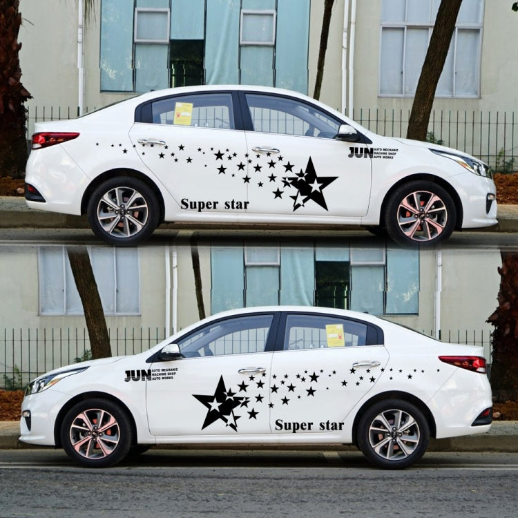 2 PCS/Set D-207 Star Pattern Car Modified Decorative Sticker-Reluova