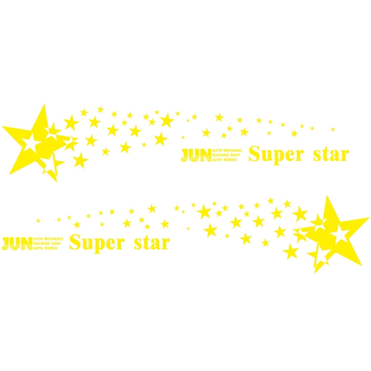 2 PCS/Set D-207 Star Pattern Car Modified Decorative Sticker-Reluova