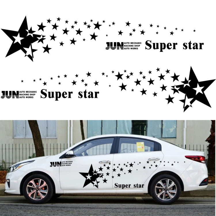 2 PCS/Set D-207 Star Pattern Car Modified Decorative Sticker-Reluova