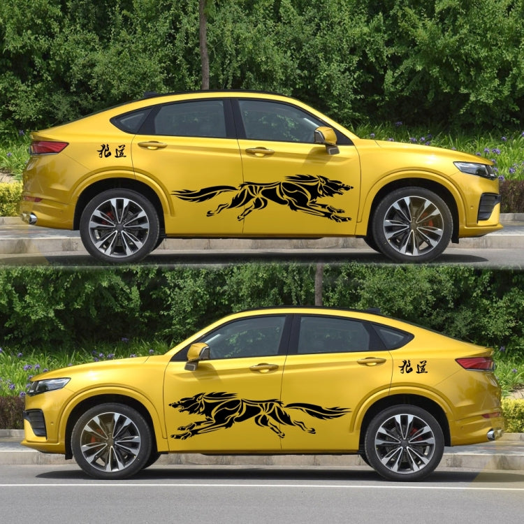 2 PCS/Set D-218 Wolf Totem Pattern Car Modified Decorative Sticker-Reluova