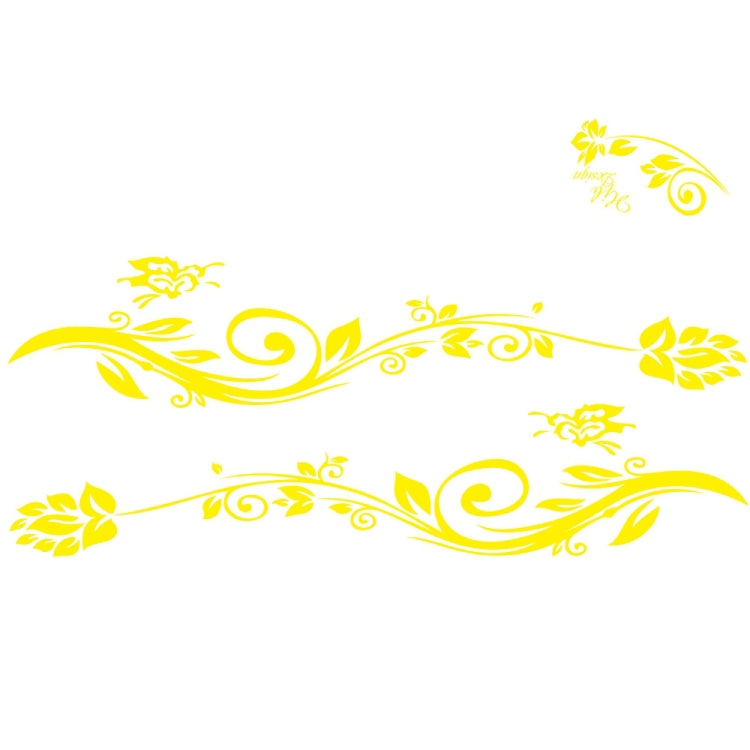 2 PCS/Set D-251 Butterfly Love Flowers Pattern Car Modified Decorative Sticker-Reluova