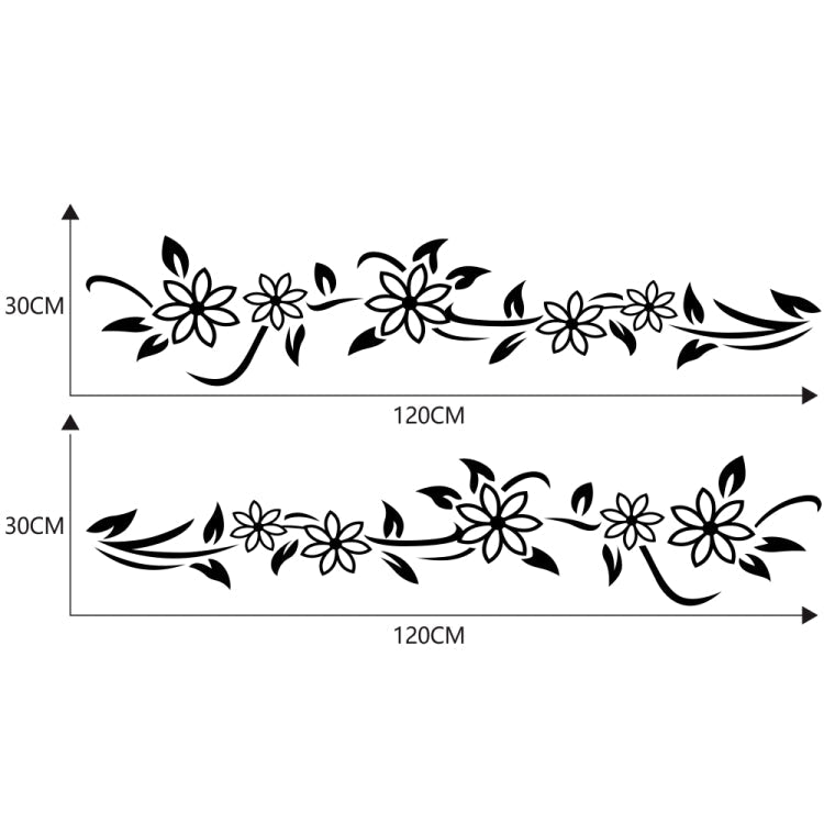 2 PCS/Set D-378 Flower Totem Pattern Car Modified Decorative Sticker-Reluova