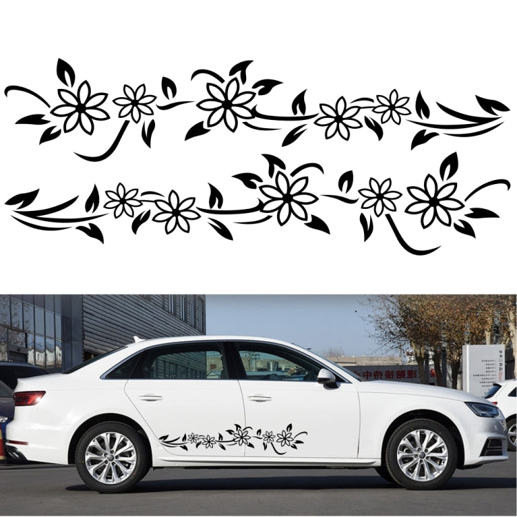 2 PCS/Set D-378 Flower Totem Pattern Car Modified Decorative Sticker-Reluova