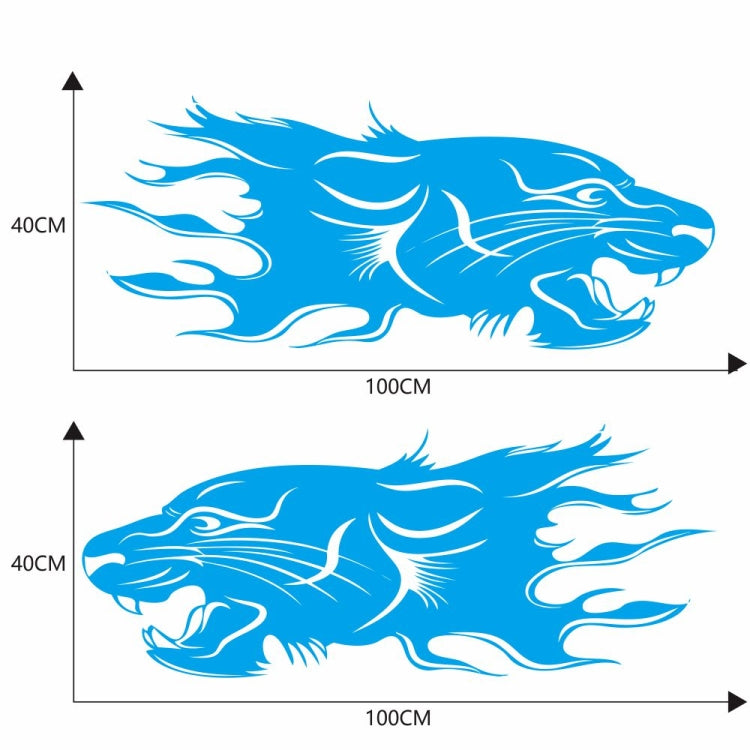 2 PCS/Set D-417 Lion Pattern Car Modified Decorative Sticker-Reluova