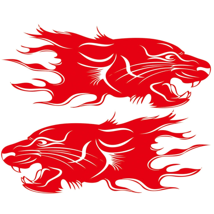 2 PCS/Set D-417 Lion Pattern Car Modified Decorative Sticker-Reluova