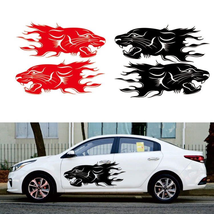 2 PCS/Set D-417 Lion Pattern Car Modified Decorative Sticker-Reluova