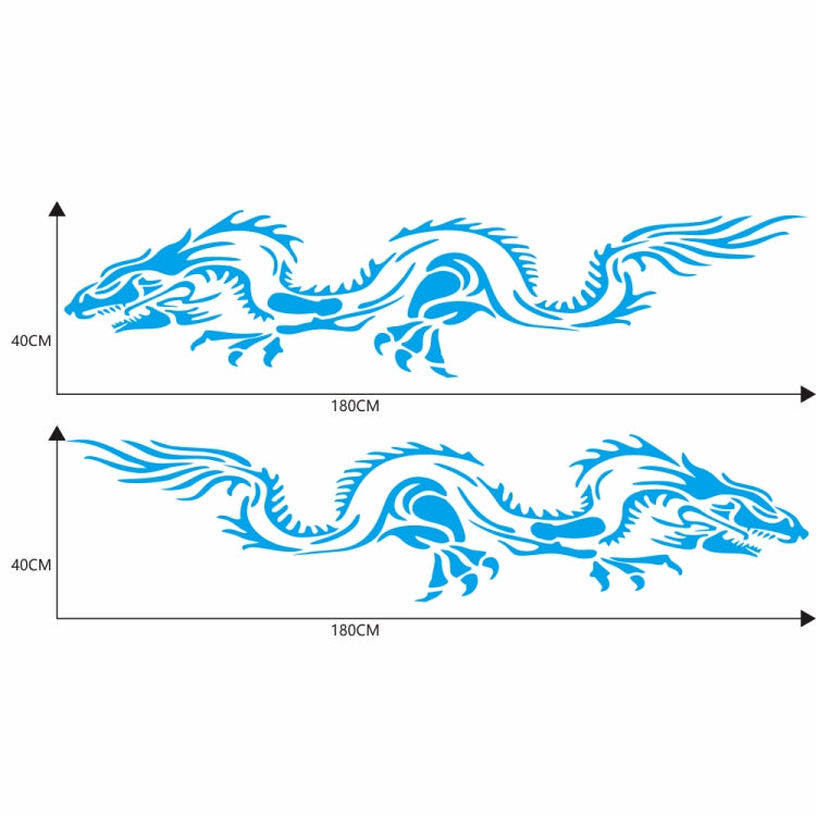 2 PCS/Set D-418 Dragon Totem Tribe Pattern Car Modified Decorative Sticker-Reluova