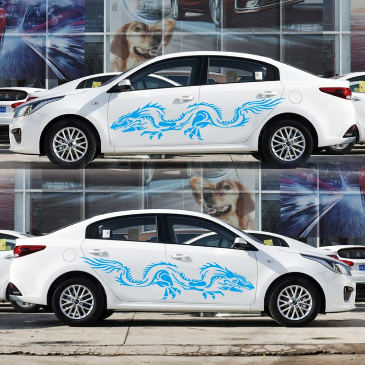 2 PCS/Set D-418 Dragon Totem Tribe Pattern Car Modified Decorative Sticker-Reluova