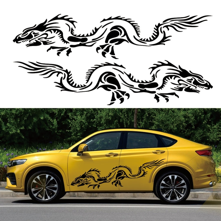 2 PCS/Set D-418 Dragon Totem Tribe Pattern Car Modified Decorative Sticker-Reluova