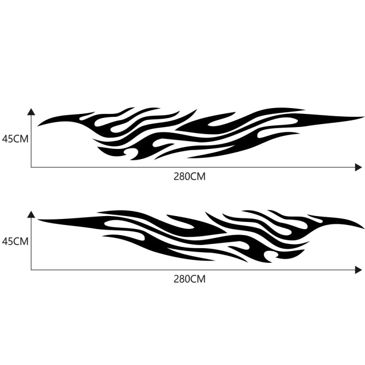 2 PCS/Set D-476 Fire Element Pattern Car Modified Decorative Sticker-Reluova