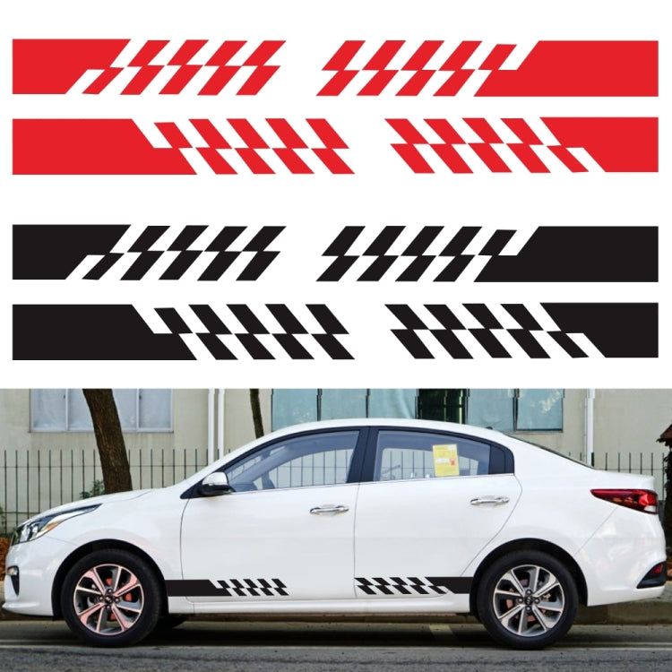 2 PCS/Set D-487 Stripe Pattern Car Modified Decorative Sticker-Reluova