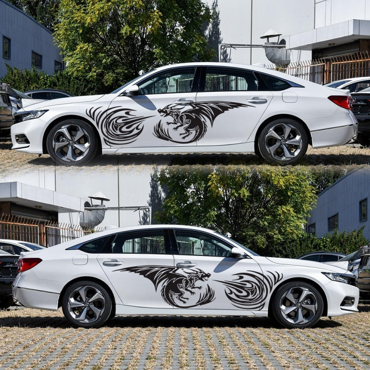 2 PCS/Set D-498 Pterosaur Spitfire Pattern Car Modified Decorative Sticker-Reluova