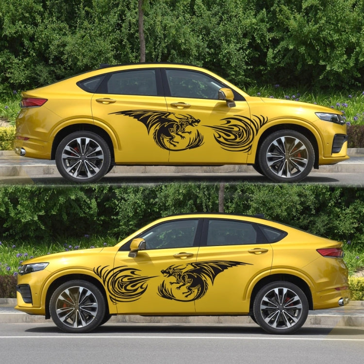 2 PCS/Set D-498 Pterosaur Spitfire Pattern Car Modified Decorative Sticker-Reluova