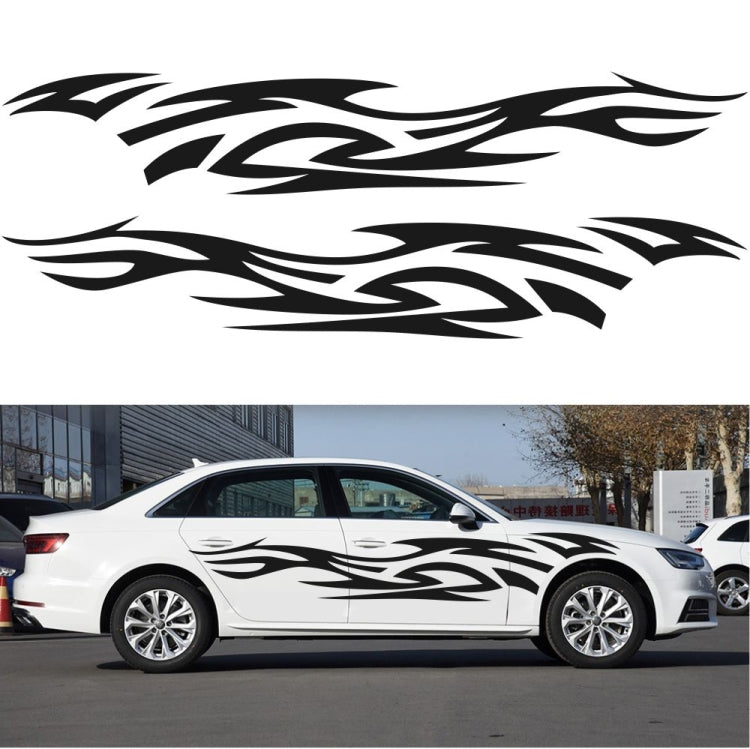 2 PCS/Set D-521 Fire Totem Pattern Car Modified Decorative Sticker-Reluova