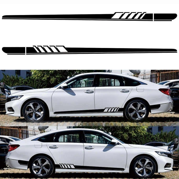 2 PCS/Set D-608 Stripe Pattern Car Modified Decorative Sticker-Reluova