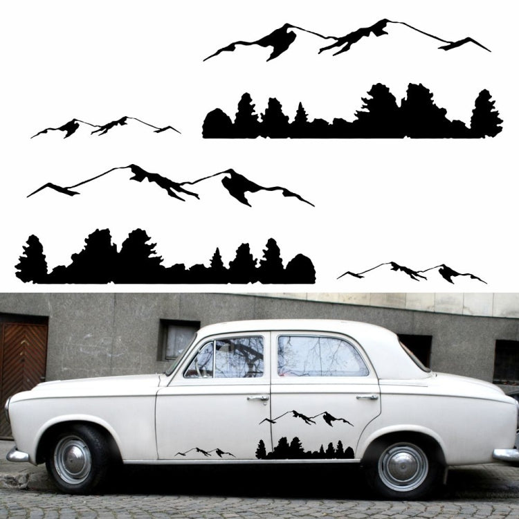 2 PCS/Set D-684 Mountain Totem Pattern Car Modified Decorative Sticker-Reluova