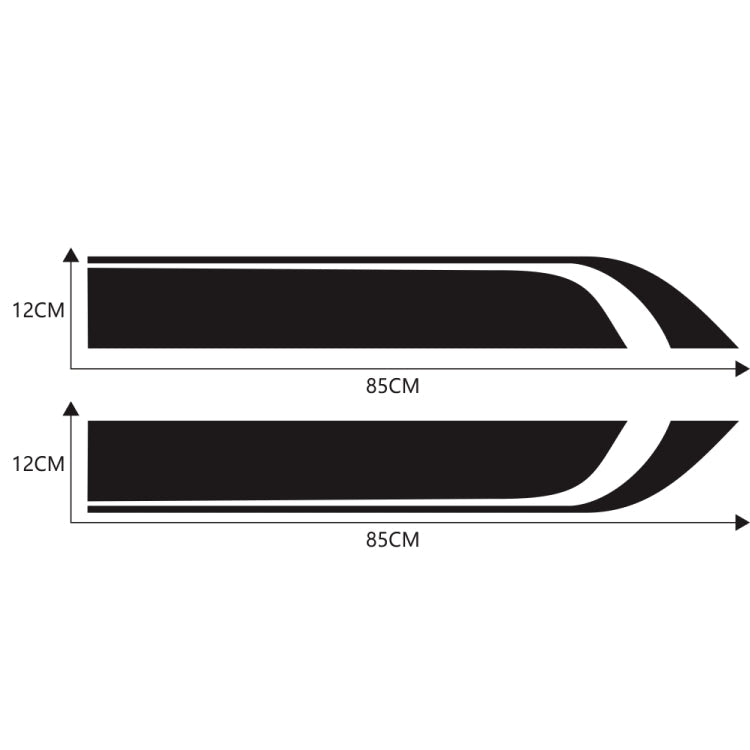 D-711 Stripe Pattern Car Modified Hood Decorative Sticker ÎҵÄÉ̵ê