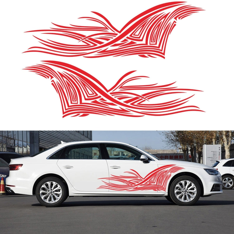 2 PCS/Set D-752 Lines Pattern Car Modified Decorative Sticker-Reluova