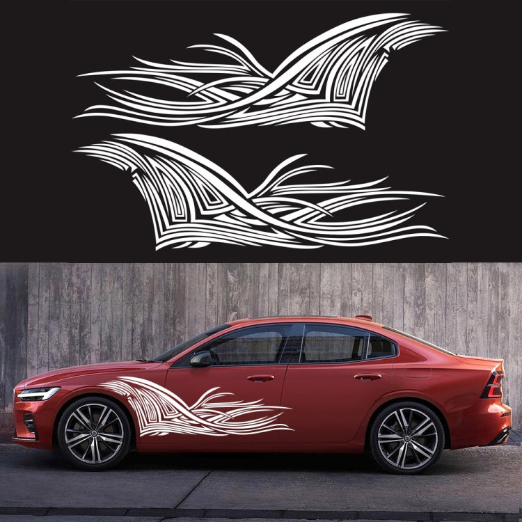 2 PCS/Set D-752 Lines Pattern Car Modified Decorative Sticker-Reluova