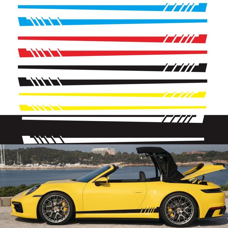 2 PCS/Set D-854 Stripe Pattern Car Modified Decorative Sticker-Reluova