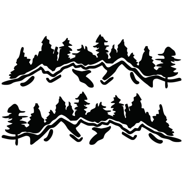 2 PCS/Set D-924 Mountain Woods Pattern Car Modified Decorative Sticker-Reluova