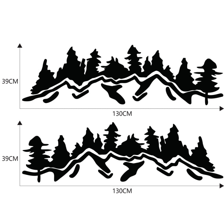 2 PCS/Set D-924 Mountain Woods Pattern Car Modified Decorative Sticker-Reluova