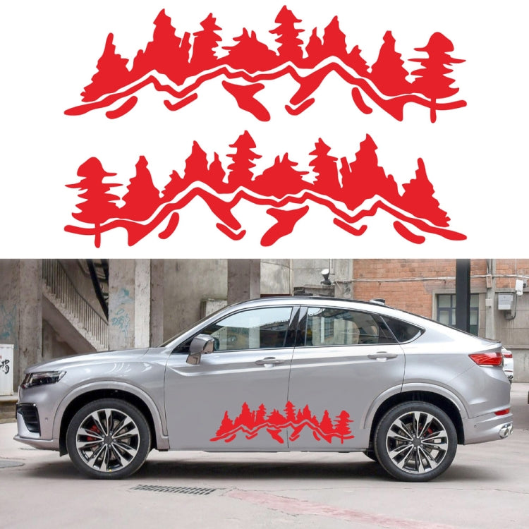 2 PCS/Set D-924 Mountain Woods Pattern Car Modified Decorative Sticker-Reluova