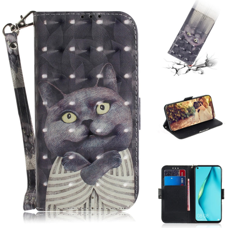 3D Painting Horizontal Flip Leather Case with Holder & Card Slot & Wallet & Lanyard, Series 3