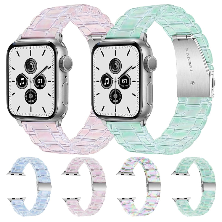 Three-Bead Translucent Watch Band For Apple Watch Series