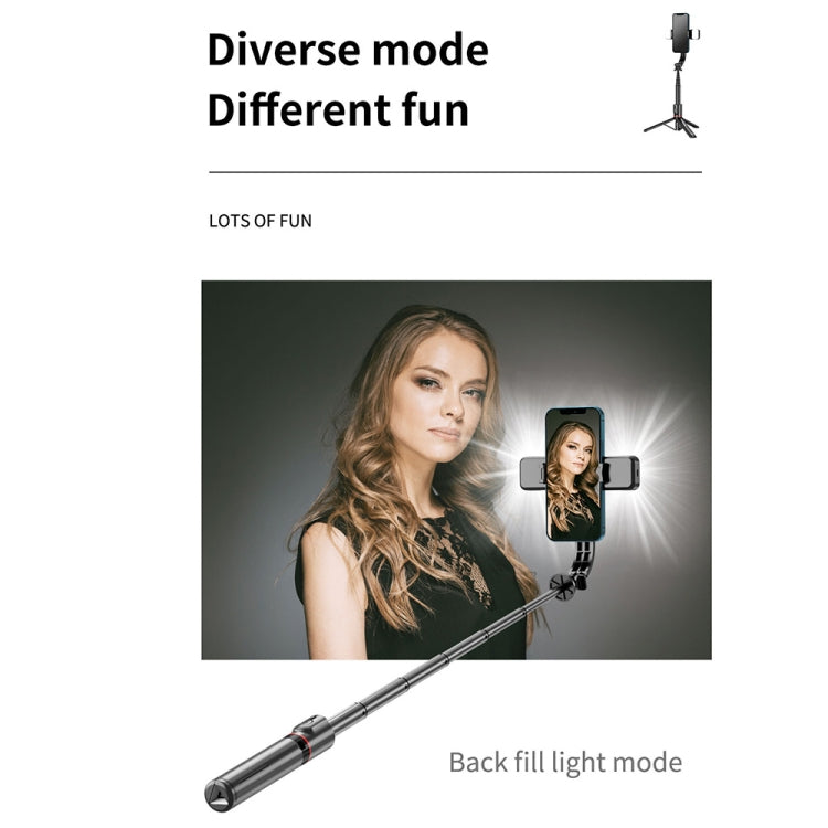 L12D Bluetooth Remote Control Detachable Fill Light Tripod Selfie Stick Phone Holder