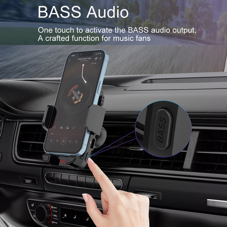 C1 Car Bluetooth 5.0 MP3 Player FM Transmitter Air Outlet Phone Holder ÎҵÄÉ̵ê