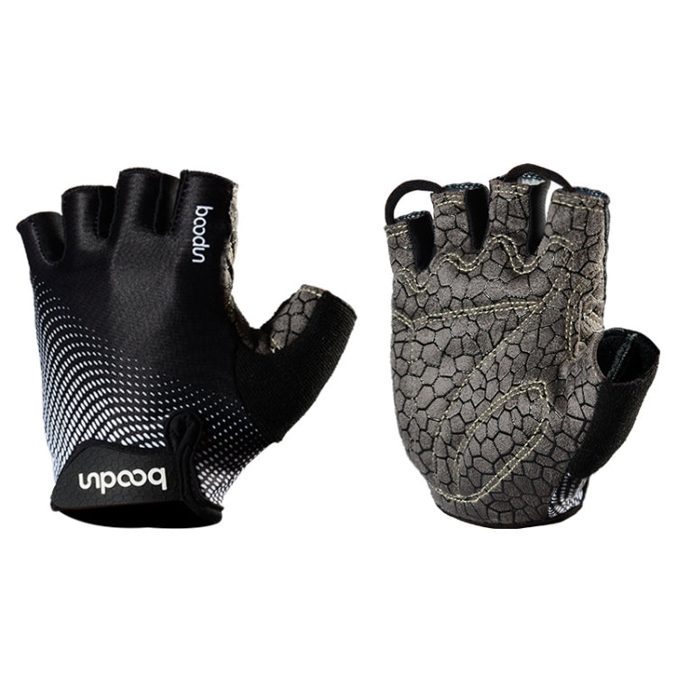 BOODUN 1096 Non-slip Wear-resistant Breathable Fitness Sports Silicone Gloves Reluova