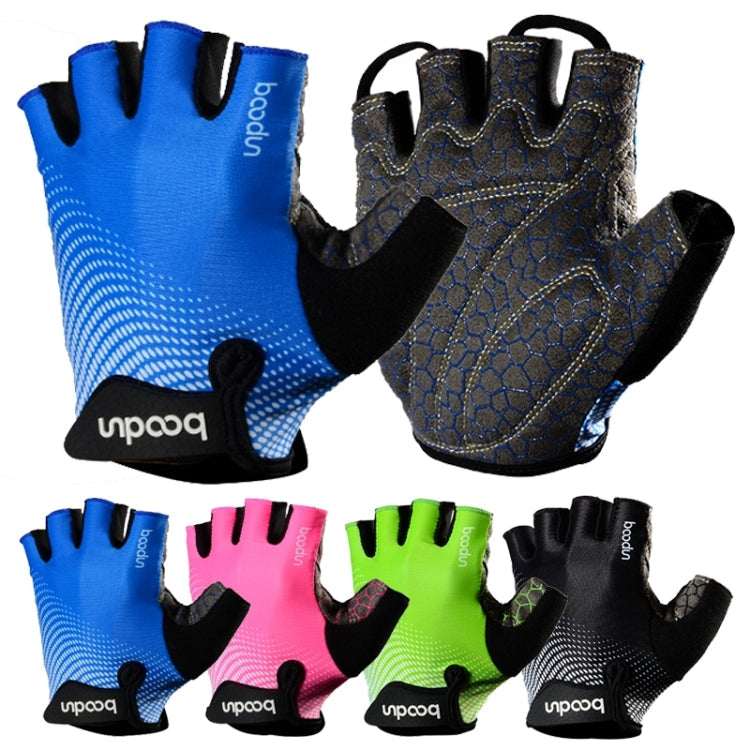 BOODUN 1096 Non-slip Wear-resistant Breathable Fitness Sports Silicone Gloves Reluova