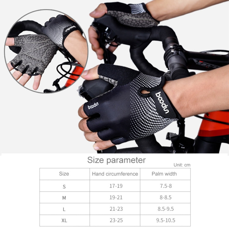 BOODUN 1096 Non-slip Wear-resistant Breathable Fitness Sports Silicone Gloves Reluova