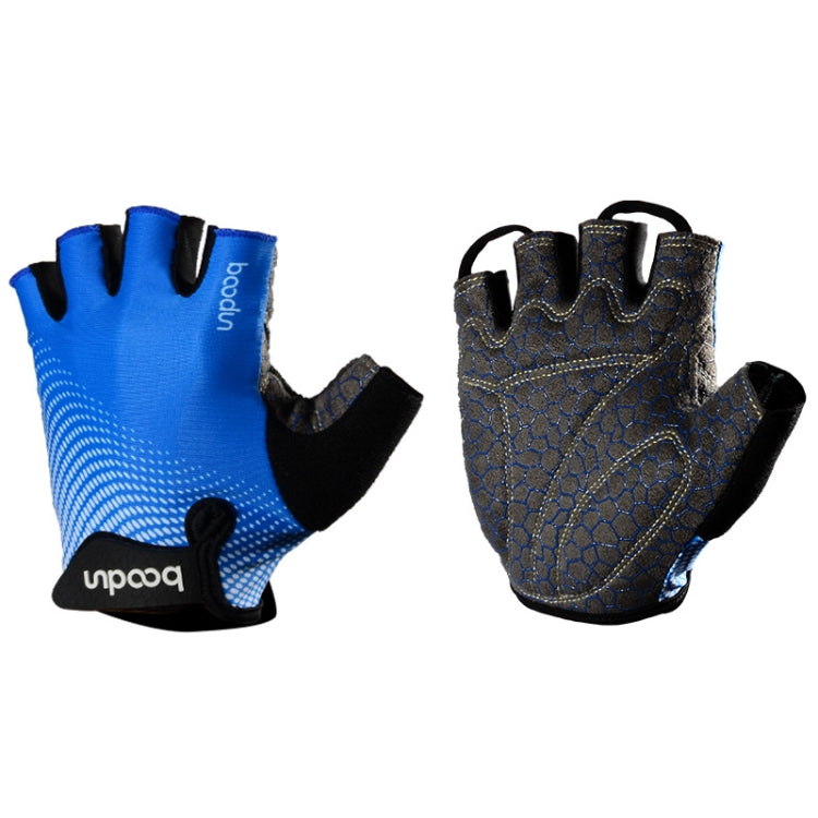 BOODUN 1096 Non-slip Wear-resistant Breathable Fitness Sports Silicone Gloves Reluova