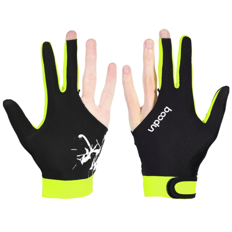 BOODUN M050912 Thin Breathable Men and Women Billiards Three Finger Single Gloves