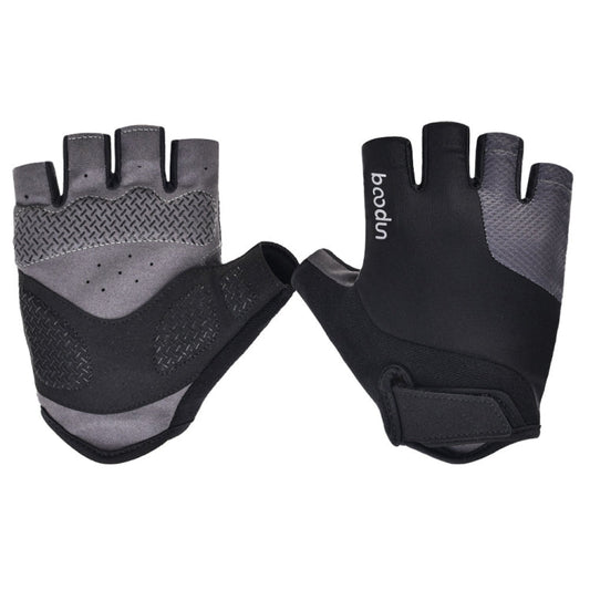 BOODUN Non-slip Half Finger Shock Absorption Breathable Heat Dissipation Outdoor Riding Gloves Reluova