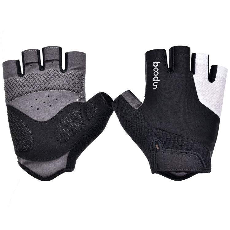 BOODUN Non-slip Half Finger Shock Absorption Breathable Heat Dissipation Outdoor Riding Gloves Reluova