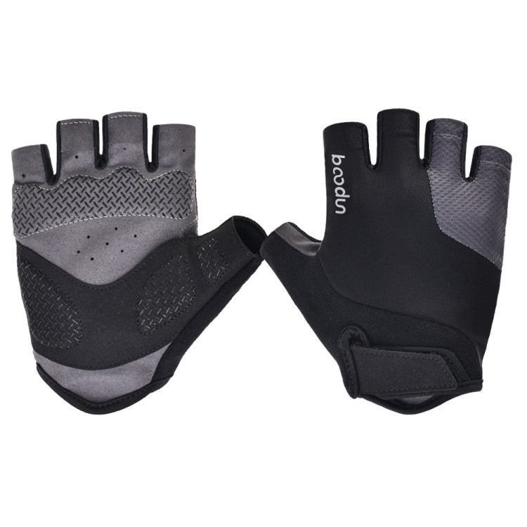 BOODUN Non-slip Half Finger Shock Absorption Breathable Heat Dissipation Outdoor Riding Gloves