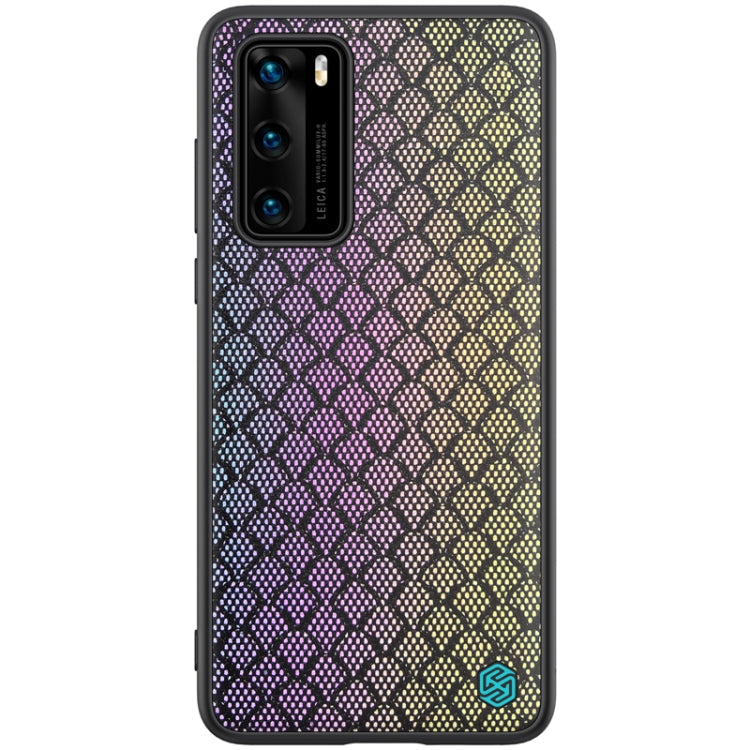 NILLKIN Glorious Series TPU + PC 3D Geometric Texture Reflective Mobile Phone Protective Case