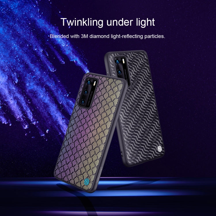 NILLKIN Glorious Series TPU + PC 3D Geometric Texture Reflective Mobile Phone Protective Case