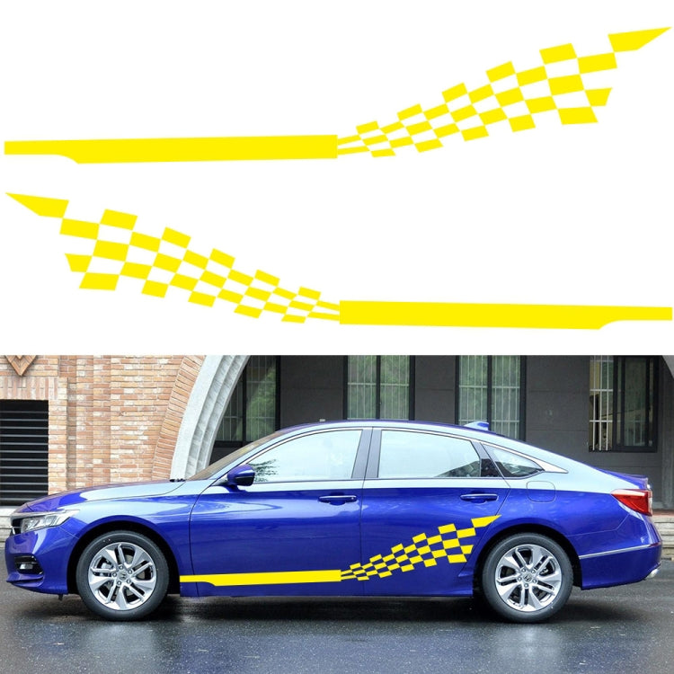 2 PCS/Set D-944 Striped Plaid Pattern Car Modified Decorative Sticker-Reluova